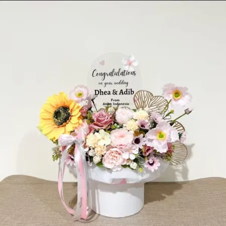 Bloom Box Akrilik Ucapan Wedding Cipayung