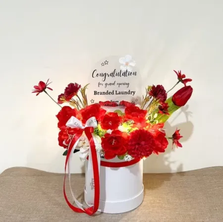 Bloom Box Akrilik Ucapan Grand Opening Cipayung